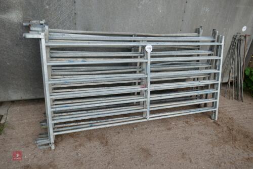 9 x 6' GALVANISED SHEEP HURDLES