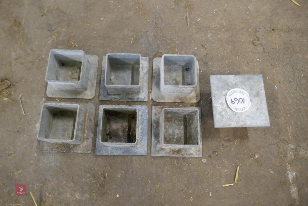 7 x GALVANISED SOCKET HATS