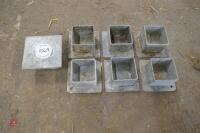 7 x GALVANISED SOCKET HATS - 3