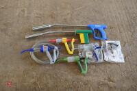 7 x CATTLE BOLUS, DRENCH & SPRAY GUNS