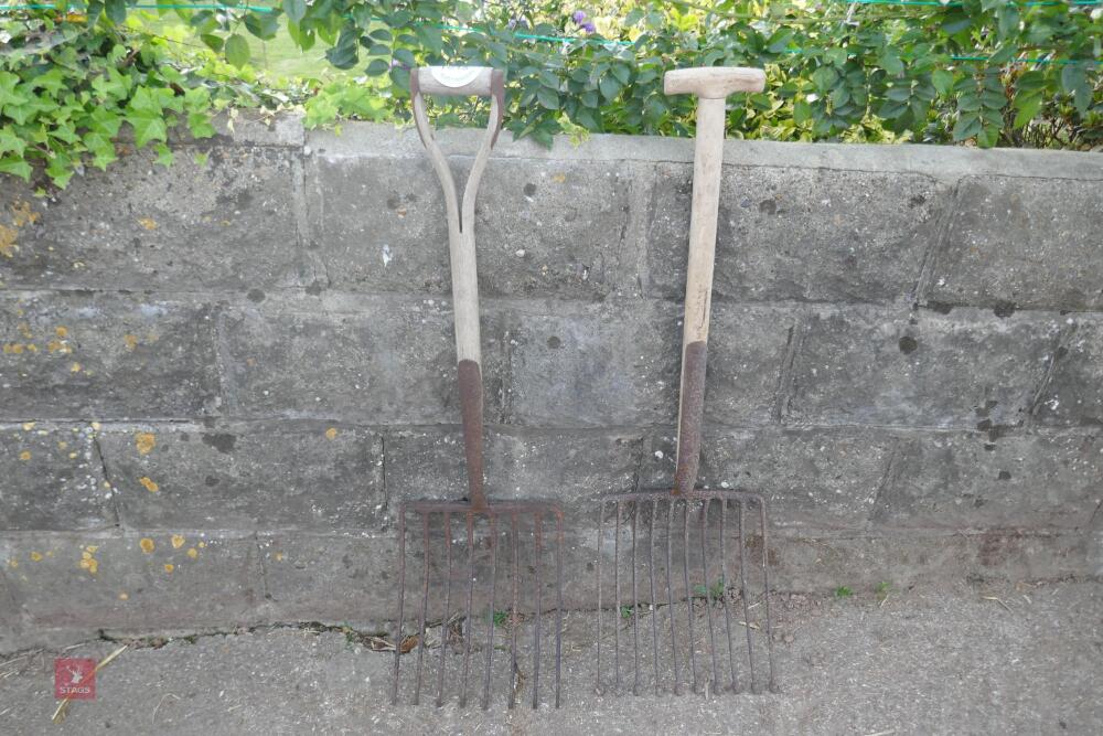 2 x ANTIQUE POTATO FORKS