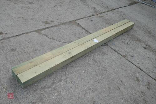 2 x 7'10" LENGTHS OF TIMBER