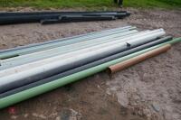 QTY OF PLASTIC GUTTERING & PIPES - 2