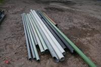 QTY OF PLASTIC GUTTERING & PIPES - 7