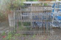 3 STEEL FENCE PANELS - 5