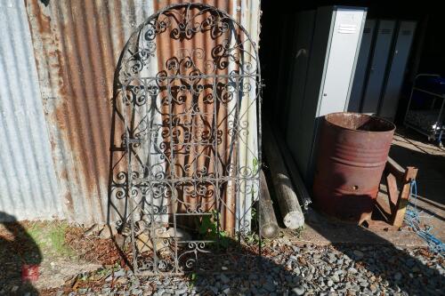 2 ORNAMENTAL WROUGHT IRON GARDEN GATES