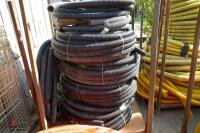 7 ROLL OF BLACK ELECTRIC CABLE DUCTING