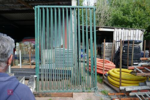 2 LARGE HEAVY DUTY SECURITY GATES