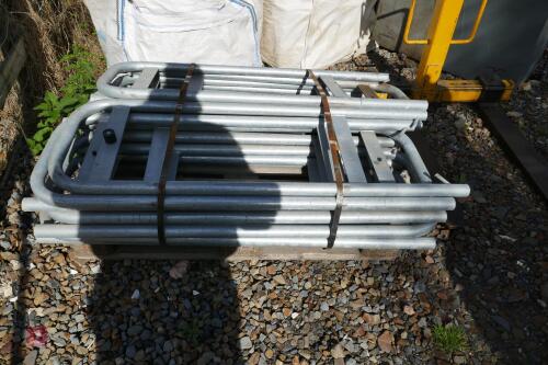 14 GALVANISED GUARD RAIL POSTS