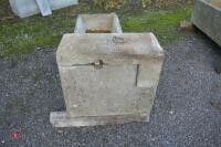 4' LONG CONCRETE WATER TROUGH - 4