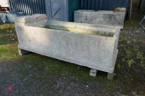 6' LONG CONCRETE WATER TROUGH