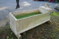 6' LONG CONCRETE WATER TROUGH - 8