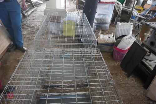 2 EXTRA- LARGE DOG CRATES