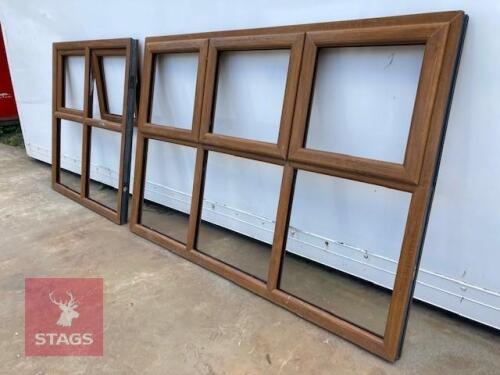 MEDIUM OAK UPVC WINDOWS