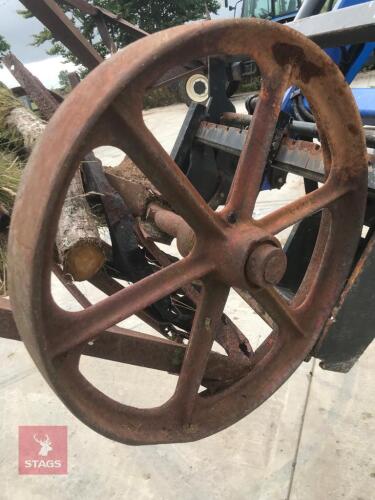 4 CAST IRON WHEELS