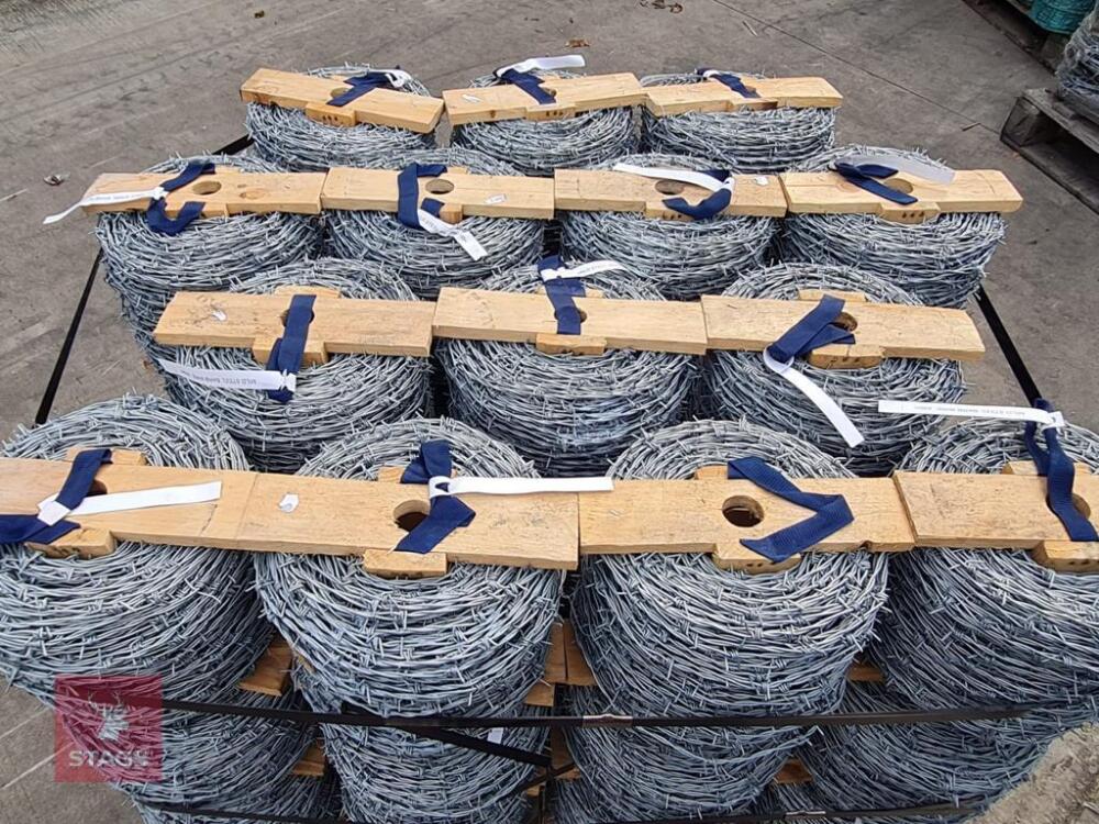 42 ROLLS OF BARBED WIRE
