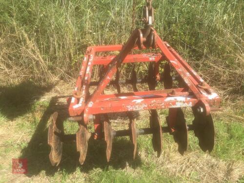 DW TOMLIN 4FT DISC HARROWS