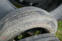 2X 215/75 R17.5 TYRES- LIKE NEW