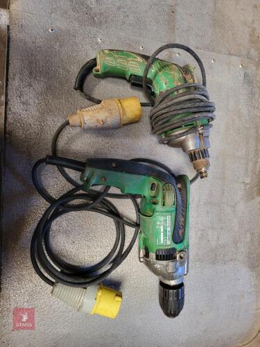 110V HITACHI DRILLS