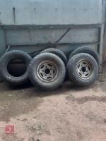 5 X LT265/70 R16 WHEELS AND TYRES - 2