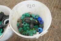 2 BUCKETS OF PHILMAC PIPE FITTINGS - 3