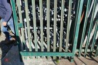 QTY OF PALLISADE METAL FENCING - 6