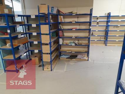 2 BAYS OF BOLTLESS RACKING