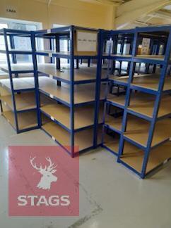 2 BAYS OF BOLTLESS RACKING