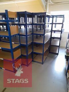 2 BAYS OF BOLTLESS RACKING