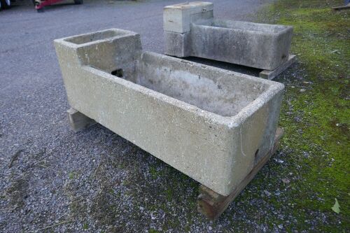 4' LONG CONCRETE WATER TROUGH