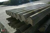 SHEETS OF USED FIBRE CEMENT ROOF SHEETS - 12