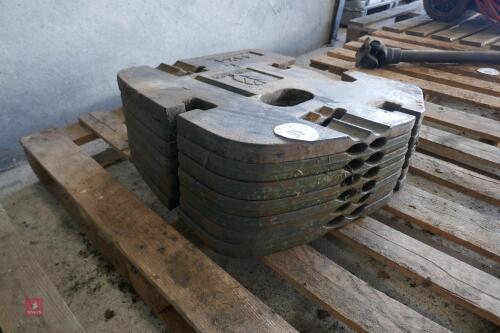 7 NEW HOLLAND 45KG FRONT WAFER WEIGHTS