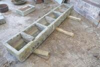 8'5" X 18" ORNATE STONE TROUGH/PLANTER - 2