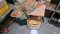 PILLOWS, BINS, IRONING BOARD ETC - 3