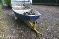 9.5' DINGY BOAT C/W TRANSPORT TRAILER - 4
