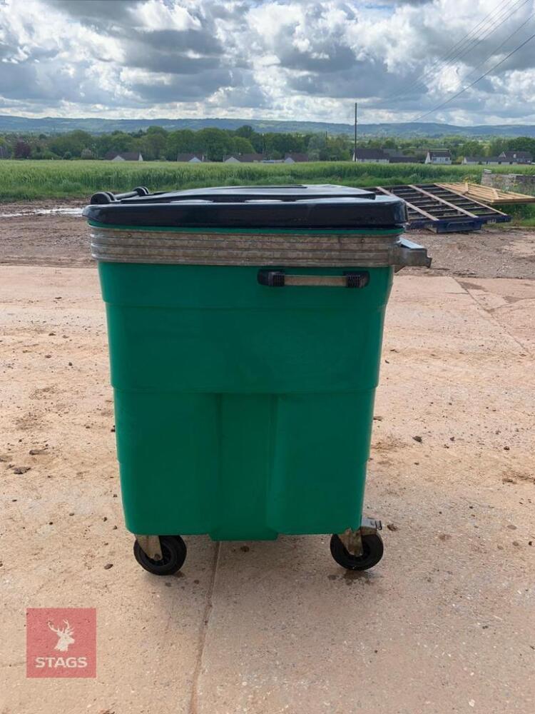 TWO GREEN WASTE BINS