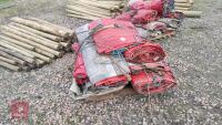 7 X THICK RED TARPAULIN - 3