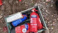 BOX OF FIRE EXTINGUISHERS - 3