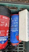 BOX OF FIRE EXTINGUISHERS - 4