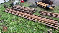 9 POSTS AND RAILS (WOODEN) - 3