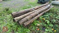 10 X APPROX 9FT POSTS - 4