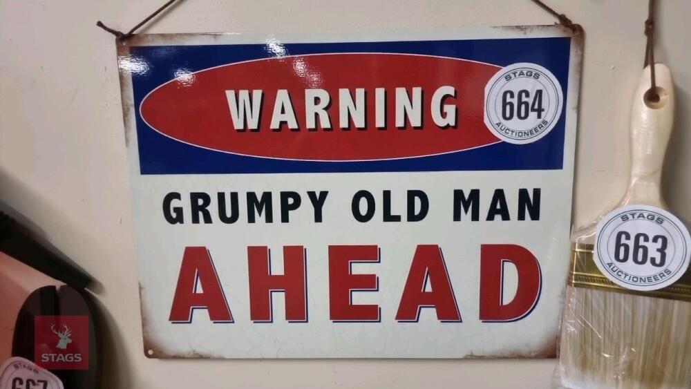 GRUMPY OLD MAN SIGN