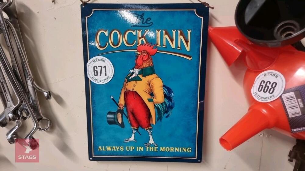 'COCK INN' SIGN