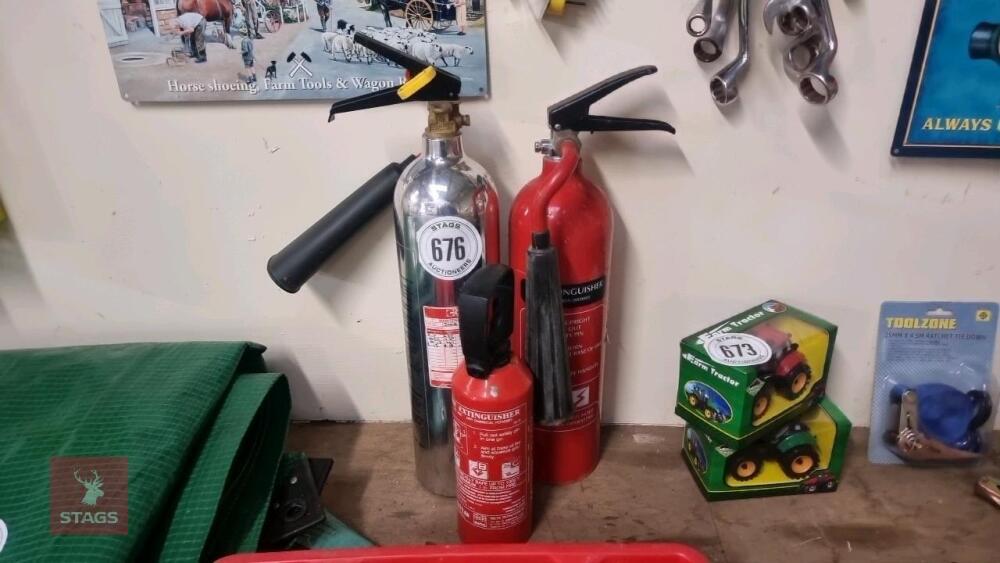 3 FIRE EXTINGUISHERS