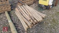 40 MIXED WOODEN STAKES