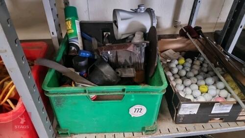 BOX OF SPRAY CANS ETC