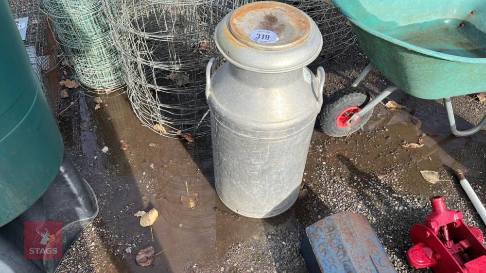 ALUMINIUM MILK CHURN