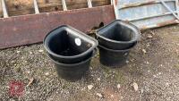 4 X HOOK-ON FEED BUCKETS