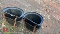 4 X HOOK-ON FEED BUCKETS - 2