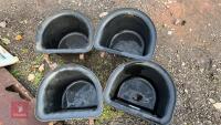 4 X HOOK-ON FEED BUCKETS - 3